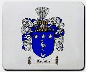 Leveille coat of arms mouse pad