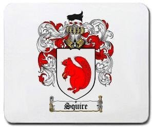 Squire coat of arms mouse pad