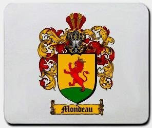 Mondeau coat of arms mouse pad