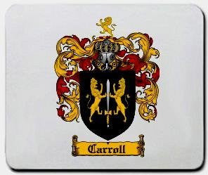 Carroll coat of arms mouse pad