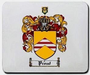 Proud coat of arms mouse pad