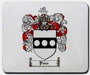 Penn coat of arms mouse pad