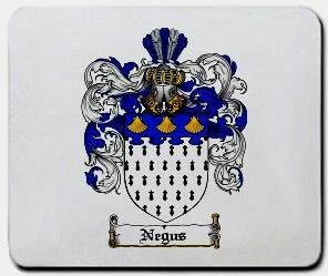 Negus coat of arms mouse pad