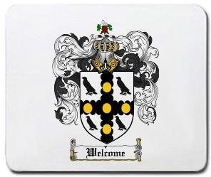 Welcome coat of arms mouse pad