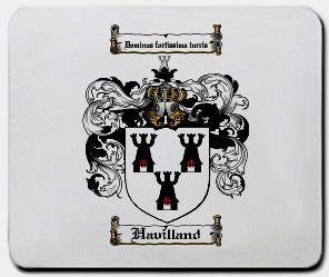 Havilland coat of arms mouse pad