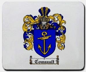 Comeault coat of arms mouse pad