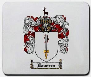 Davoren coat of arms mouse pad