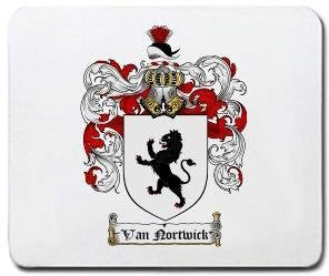 Van-nortwick coat of arms mouse pad