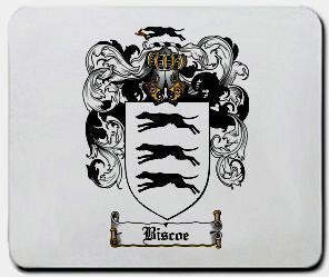 Biscoe coat of arms mouse pad