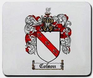 Colson coat of arms mouse pad