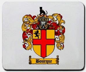 Bourque coat of arms mouse pad
