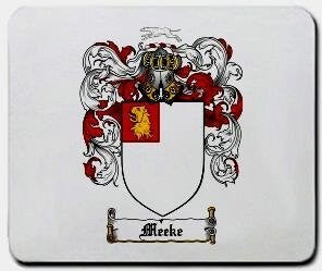 Meeke coat of arms mouse pad