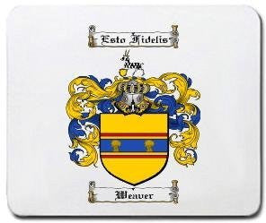 Weaver coat of arms mouse pad