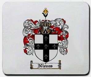 Nieves coat of arms mouse pad