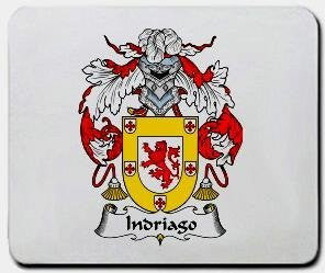 Indriago coat of arms mouse pad