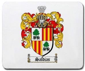 Saldias coat of arms mouse pad