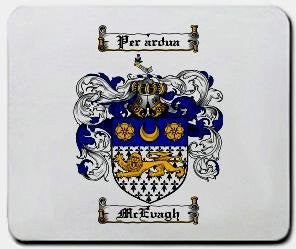 Mcevagh coat of arms mouse pad