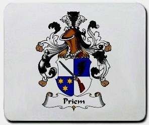 Priem coat of arms mouse pad