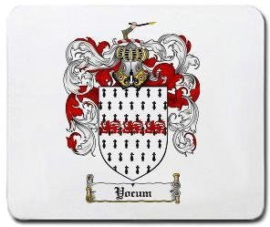 Yocum coat of arms mouse pad