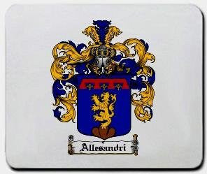 Allesandri coat of arms mouse pad