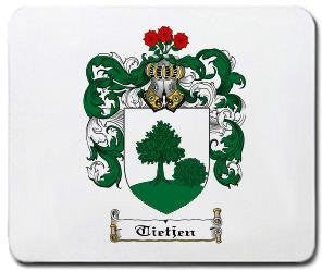 Tietjen coat of arms mouse pad