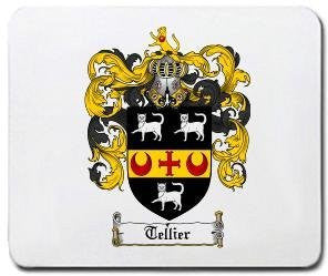 Tellier coat of arms mouse pad