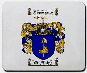 O'fahy coat of arms mouse pad