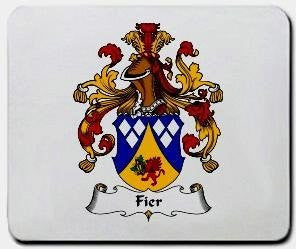Fier coat of arms mouse pad
