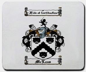 Mcleas coat of arms mouse pad