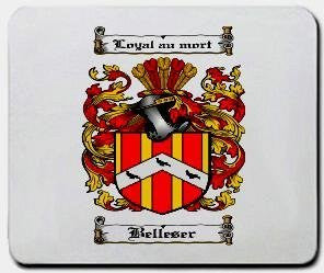 Belleser coat of arms mouse pad