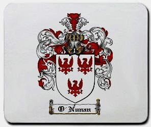O'nunan coat of arms mouse pad