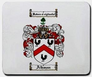 Aikman coat of arms mouse pad