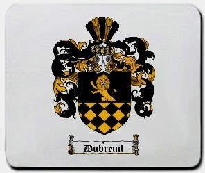 Dubreuil coat of arms mouse pad