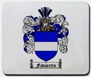 Favaretto coat of arms mouse pad