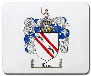 True coat of arms mouse pad