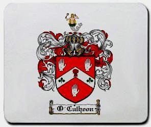 O'culhoon coat of arms mouse pad