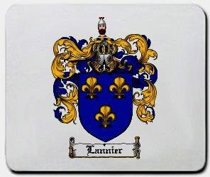 Lannier coat of arms mouse pad