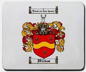 Hickes coat of arms mouse pad