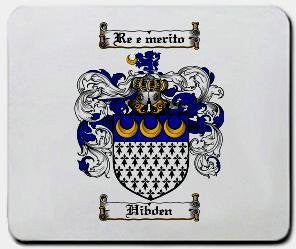 Hibden coat of arms mouse pad