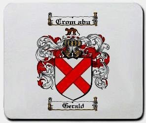 Gerald coat of arms mouse pad