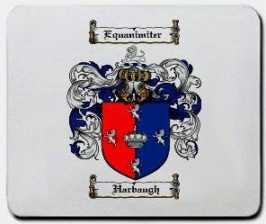 Harbaugh coat of arms mouse pad