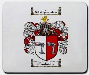 Cookson coat of arms mouse pad