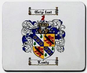 Lusty coat of arms mouse pad