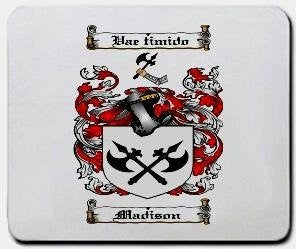 Madison coat of arms mouse pad
