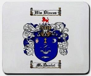 Mcdanielir coat of arms mouse pad