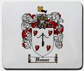 Homer coat of arms mouse pad