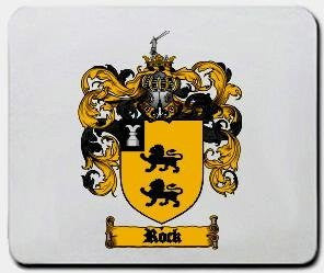 Rock coat of arms mouse pad