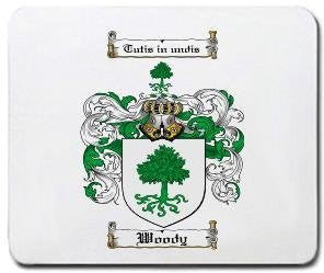 Woody coat of arms mouse pad