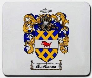 Maccanna coat of arms mouse pad