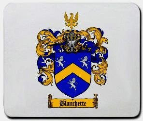 Blanchette coat of arms mouse pad
